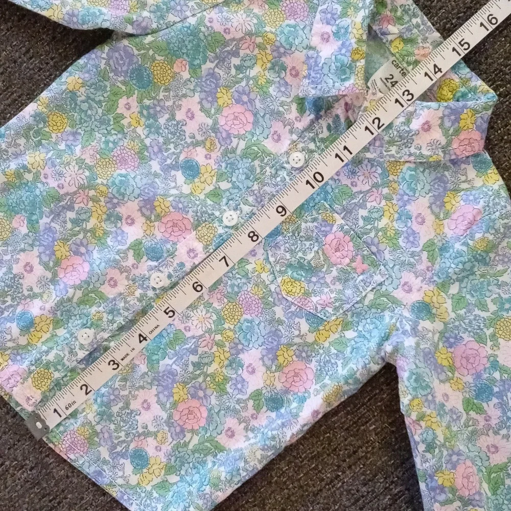 💐Carter's💐 - Multicolor Floral Poplin Button Down Top